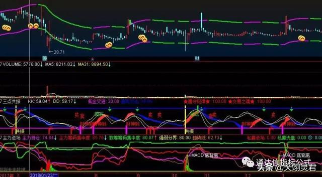 通达信主力进场（指标副图贴图）据说私募也用